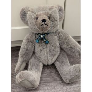 Vintage Catherine Bordi Artist Signed German Grey Plush Bear Limited Edition